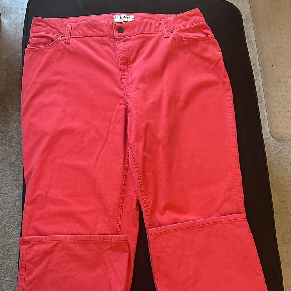 L.L. Bean Vibrant Red Trousers